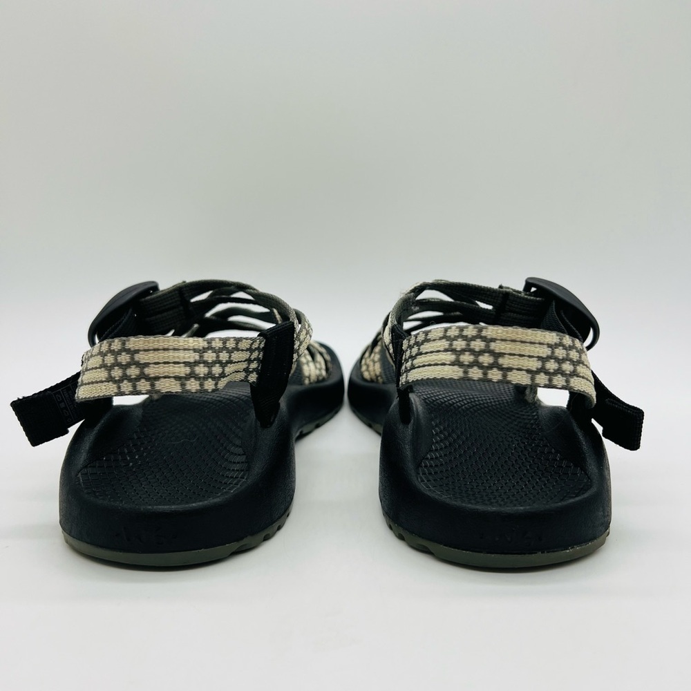 CHACO WOMENS OUTDOOR ADVENTURE STRAPPY SANDALS SIZE 6 BEIGE/OLIVE GREEN - Picture 4 of 12